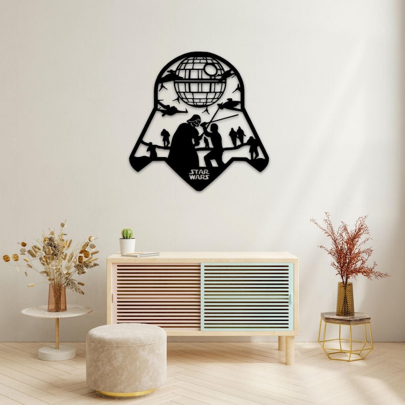 Star Wars Wall Decor Laser Cut Files | CNC Router, Glowforge (digital ...