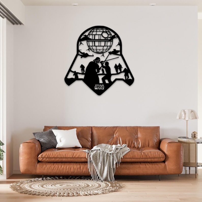 Star Wars Wall Decor Laser Cut Files | CNC Router, Glowforge (digital ...