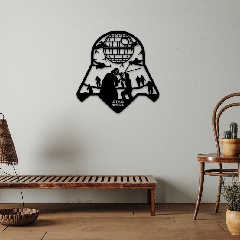 Star Wars Wall Decor Laser Cut Files | CNC Router, Glowforge (digital ...