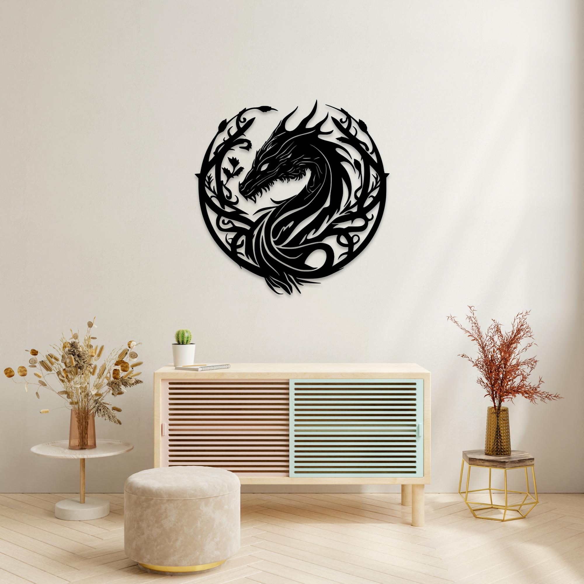 Dragon Laser Cut Svg Dxf Pdf Files | Bearded Dragon Vector File for ...