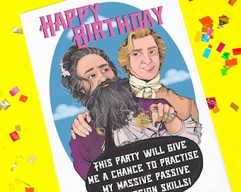 Our Flag Means Death Inspired Birthday Card - TV, Humour, Blank