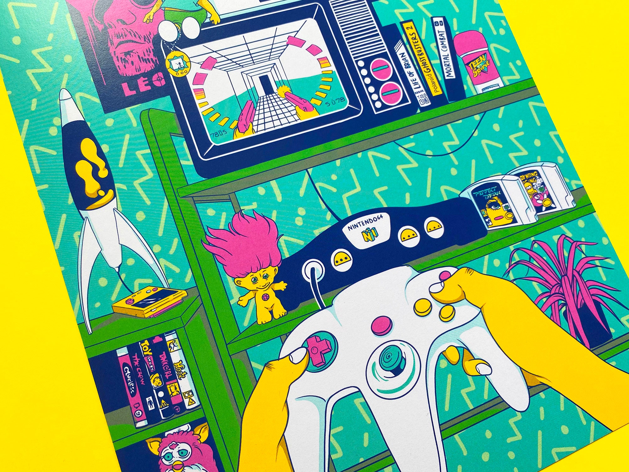 90's Gamer Inspired A4 Print 'The Life of a 90'S | Etsy