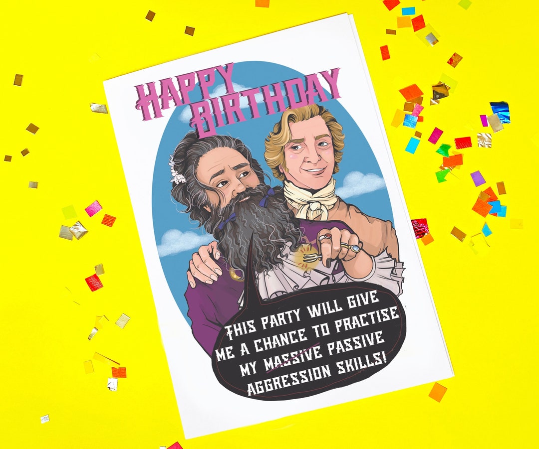 Our Flag Means Death Inspired Birthday Card - TV, Humour, Blank