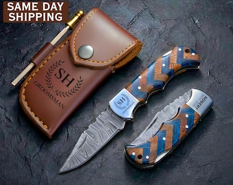 Personalized Knife for Groomsman, Groomsmen Gifts, Engraved Pocket Knives for Groomsmen, Custom Knife, Best Man Gift Groomsmen Proposal Gift