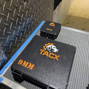 Custom 3D Printed 9mm Ammo Box - 100 Rounds | Personalized Logo or Text | Airtight & Durable