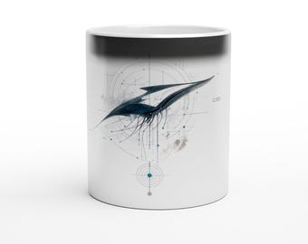 Kubek magiczny WST – zmieniający kolor pod wpływem ciepła kubek oceaniczny – Cyber Coastal Coffee Cup