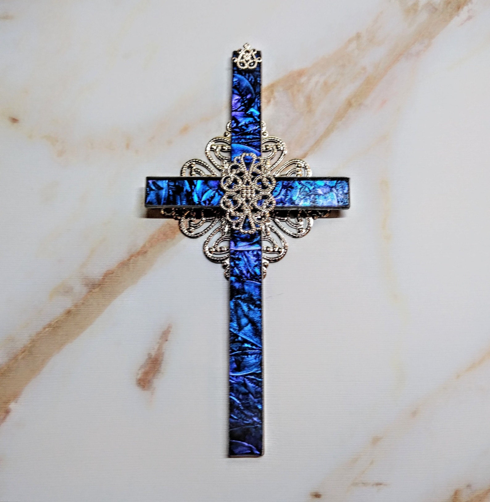 Wall Cross Cross Ornament Wall Hanging Stained Glass Cross - Etsy