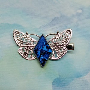butterfly hair clips, butterfly hair accessories, butterfly gifts, stained glass gifts, gift under 15, wedding jewelry gifts, Valentine
