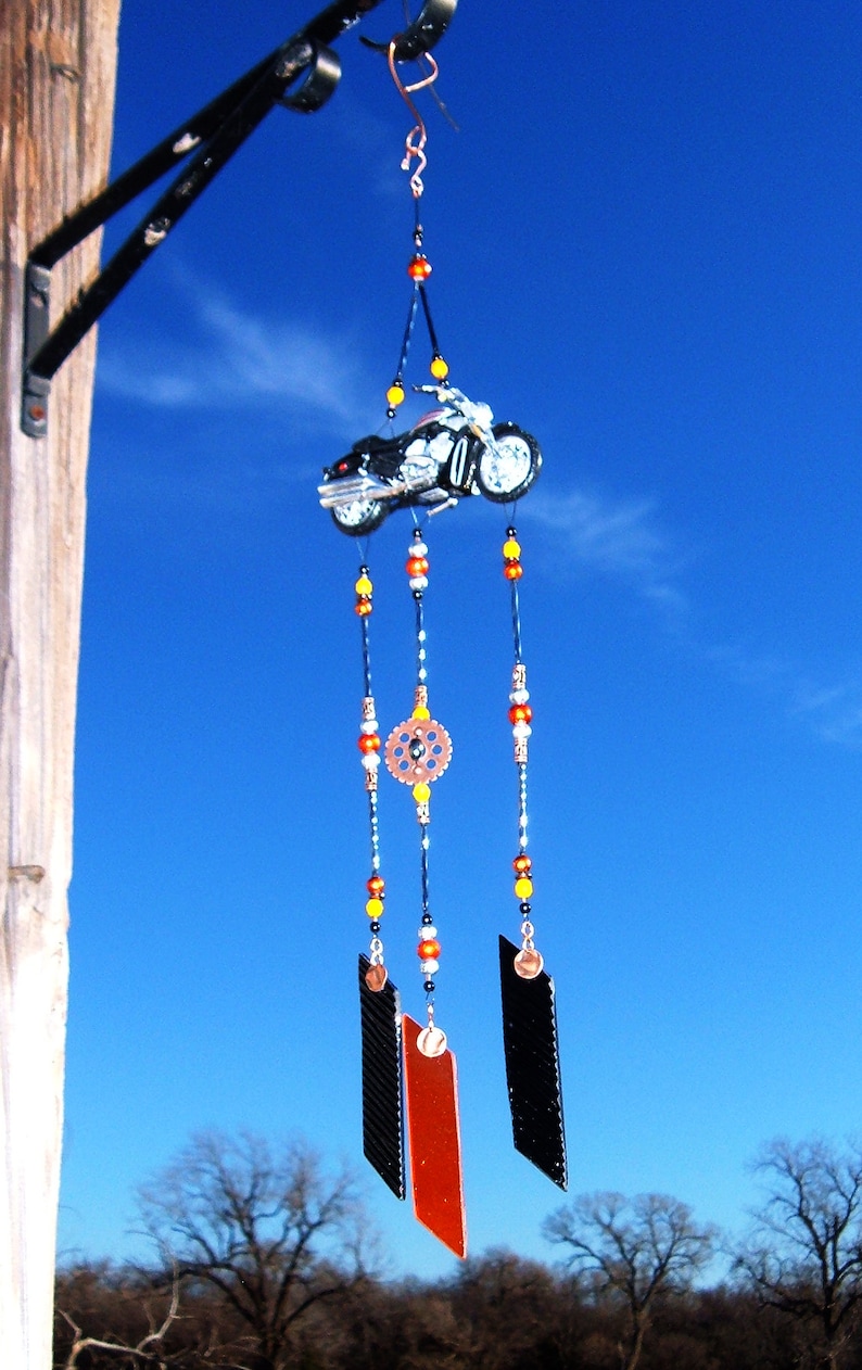 Wind Chimes Motorcycle Wind Chimes Garden Wind Chimes Etsy