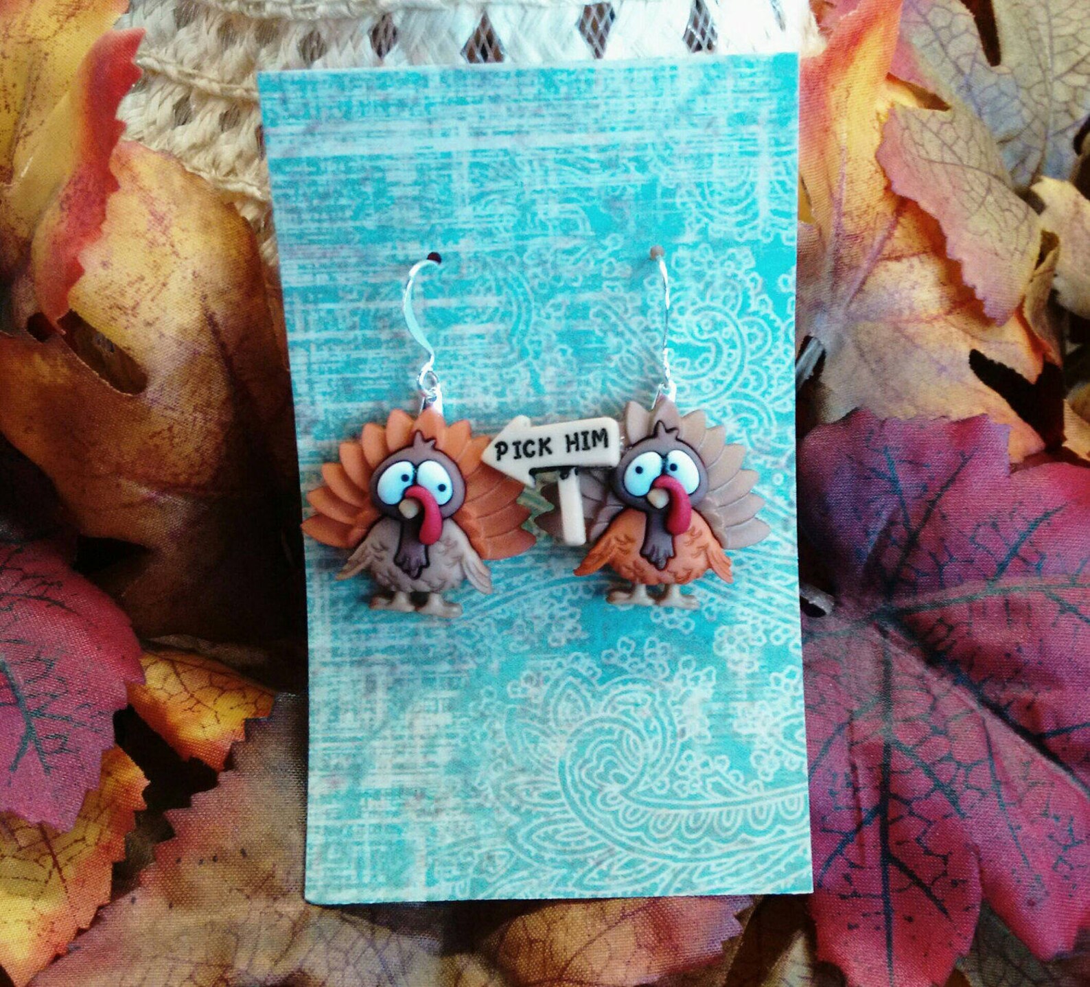 Turkey Jewelry Turkey Earrings Thanksgiving Earrings Fall Etsy Canada