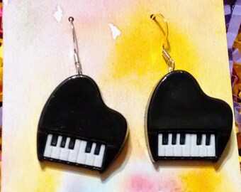Piano Earrings, Hypoallergenic Music Jewelry, Gift for Musicians