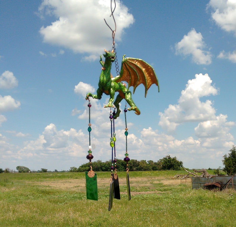 Dragon Wind Chimes Wind Chimes Glass Wind Chimes Garden Etsy