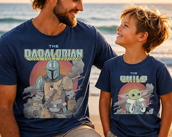 Comfort Colors® The Dadalorian And The Child Shirt, Fathers Day Shirt, The Mandalorian & Grogu Tee, Disneyland WDW Family Trip Shirt 2026
