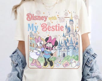 Comfort Colors Minnie Daisy Disney Besties Shirt, Disney with my Bestie, Best Friends Vacation 2026, Disney Trip Shirt, Best Friend Gift Tee