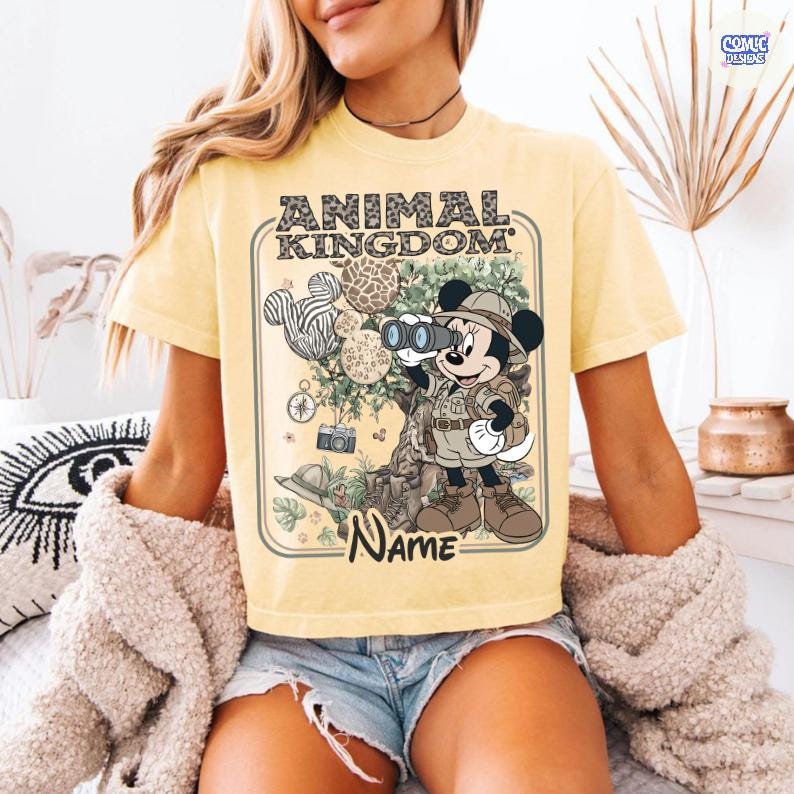 Custom Disney Mickey & Friends Animal Kingdom Safari Mode Comfort Colors Shirt, Walt Disney World Trip Tee, Disneyland Family Trip Tee image 6