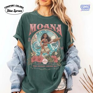 Comfort Colors Retro Moana Live Action 2026 Boxy Tee TShirt, The Ocean Chose Me, Disney Princess, Disneyland Trip 2026 Outfit image 8