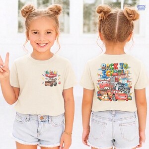 Personalized Cars Back To School Shirt, Disney Back To School Shirt, Lightning McQueen Tow Mater School Shirt, WDW Disneyland Trip Tee image 7