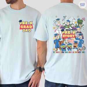 Personalized Disney Toy Story Kindergarten Graduation Shirt, Custom Dad Mom Kids Name Graduation Shirt, Preschool Grad Gift for Daughter Son bild 9