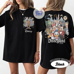 Comfort Color Personalized Vintage Disneyland California Shirt, Mickey and Friends, Disney Trip Family Tee, Disneyland Family Vacation Shirt image 8