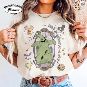 Camiseta Comfort Colors Oogie Boogie Bash Pesadilla antes de Navidad, Camiseta de Halloween de Disneyland California Adventure, Camiseta Disney de la temporada espeluznante imagen 3