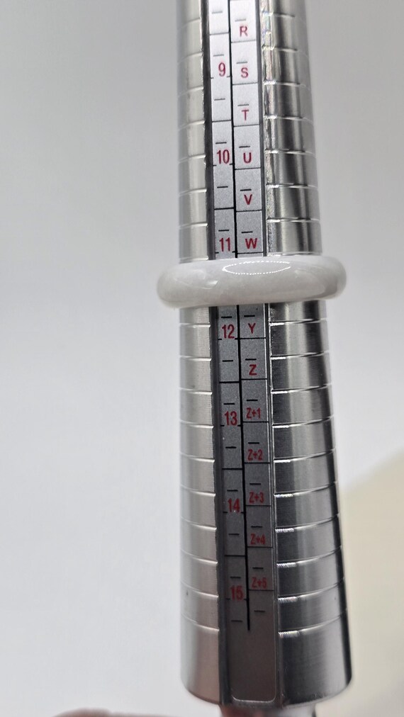 Grade A white jadeite ring. - image 7