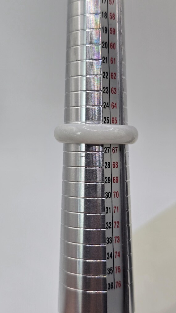 Grade A white jadeite ring. - image 5