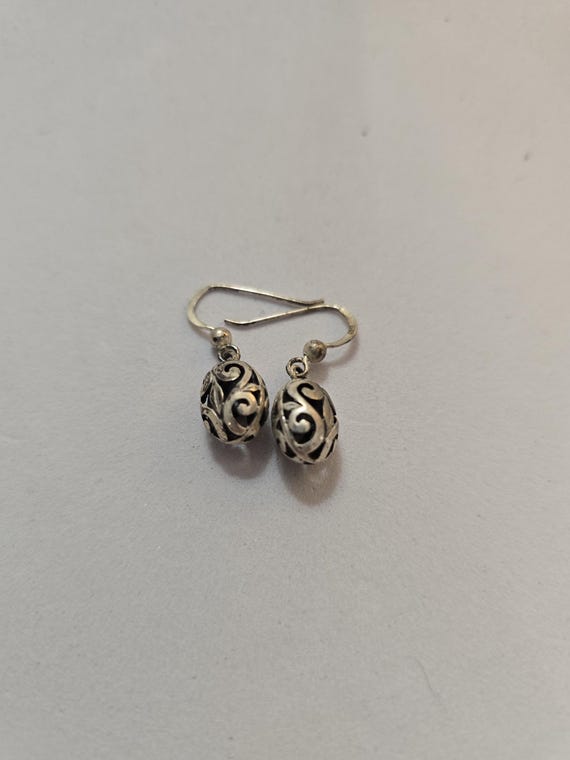 Sterling silver earring. View 2