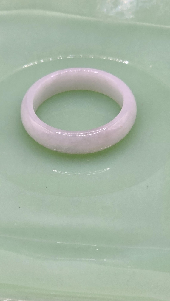 Grade A white jadeite ring. - image 1