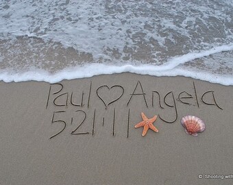 sand writing etsy
