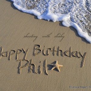 Imprimez en U le message que vous souhaitez écrit dans le vrai sable de la plage, photo personnalisée, téléchargement JPEG, anniversaire de mariage, monument commémoratif