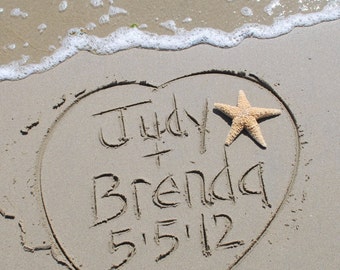 Gay Lesbian Custom Personalized Names in the Sand .jpeg download YOU Go PRiNT Beach Writing Sand Writing Names in The Sand