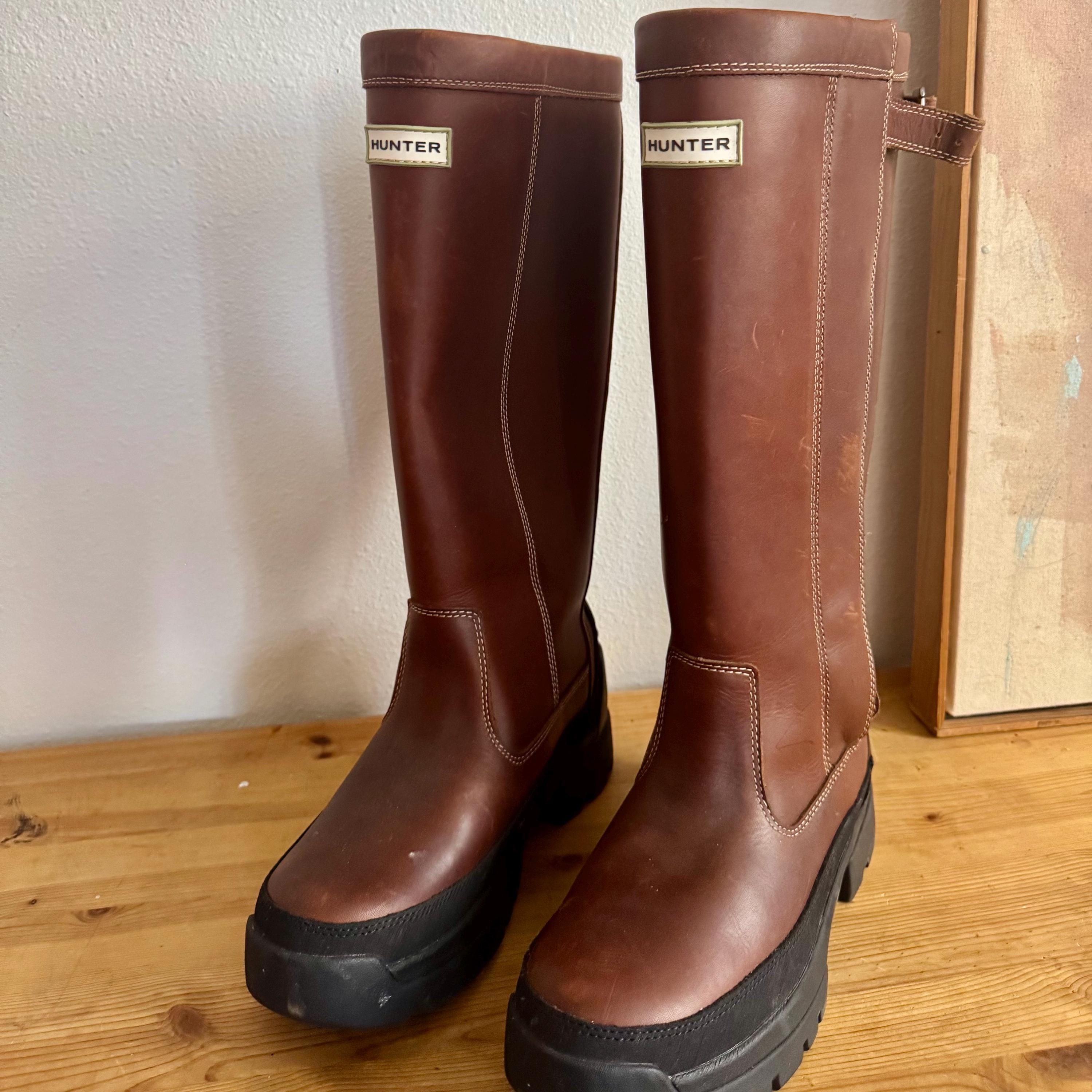 Hunter Balmoral Leather Boots – UK43 / US Size 10, Like New