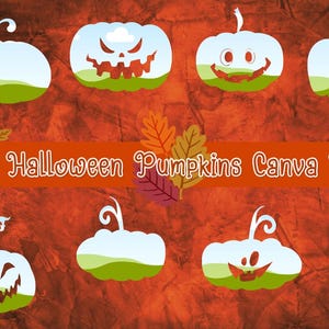Halloween Pumpkins Canva Frames