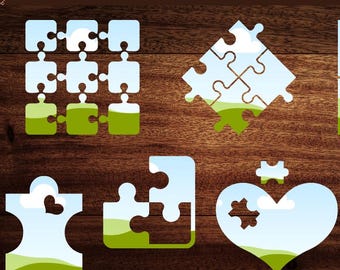 Puzzle Canva Frames