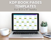 8.5x11" KDP Book Pages Template for Canva | Interior Design Template, Coloring Book Template, Low-Content Book Template