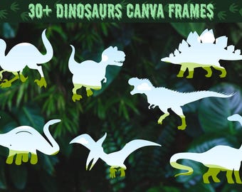 Marcos de lienzo de dinosaurios