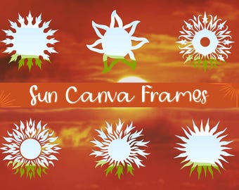 Sun Canva Frames