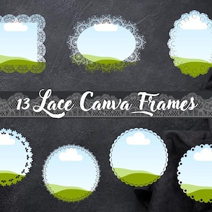 Lace Canva Frames