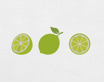 Lemon Embroidery Design: Machine Embroidery Pattern - 9 Sizes (Instant Download)