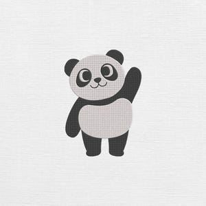 Cute Panda Embroidery Design - Panda Digital Pattern - Panda Machine Embroidery - Animal Embroidery - Panda Machine file - 10 Sizes