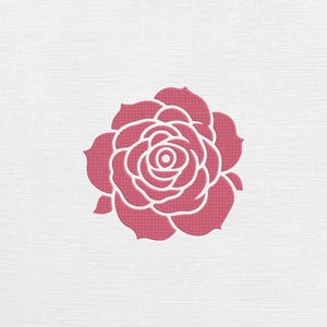 Rose Embroidery Design - Rose Digital Design - Machine Embroidery - Floral Embroidery - Rose Pattern file - Instant Download - 11 Sizes