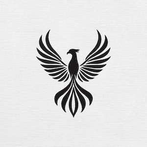 Phoenix Embroidery Design - Phoenix Digital Design -  Machine Embroidery - Bird of Fire Embroidery - Firebird Pattern - 9 Sizes
