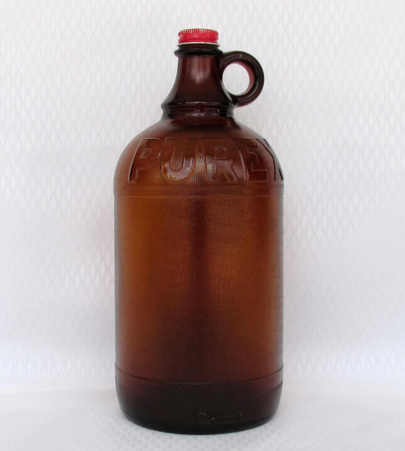 Vintage Purex Glass Bleach Bottle with Screw on Cap Half Etsy