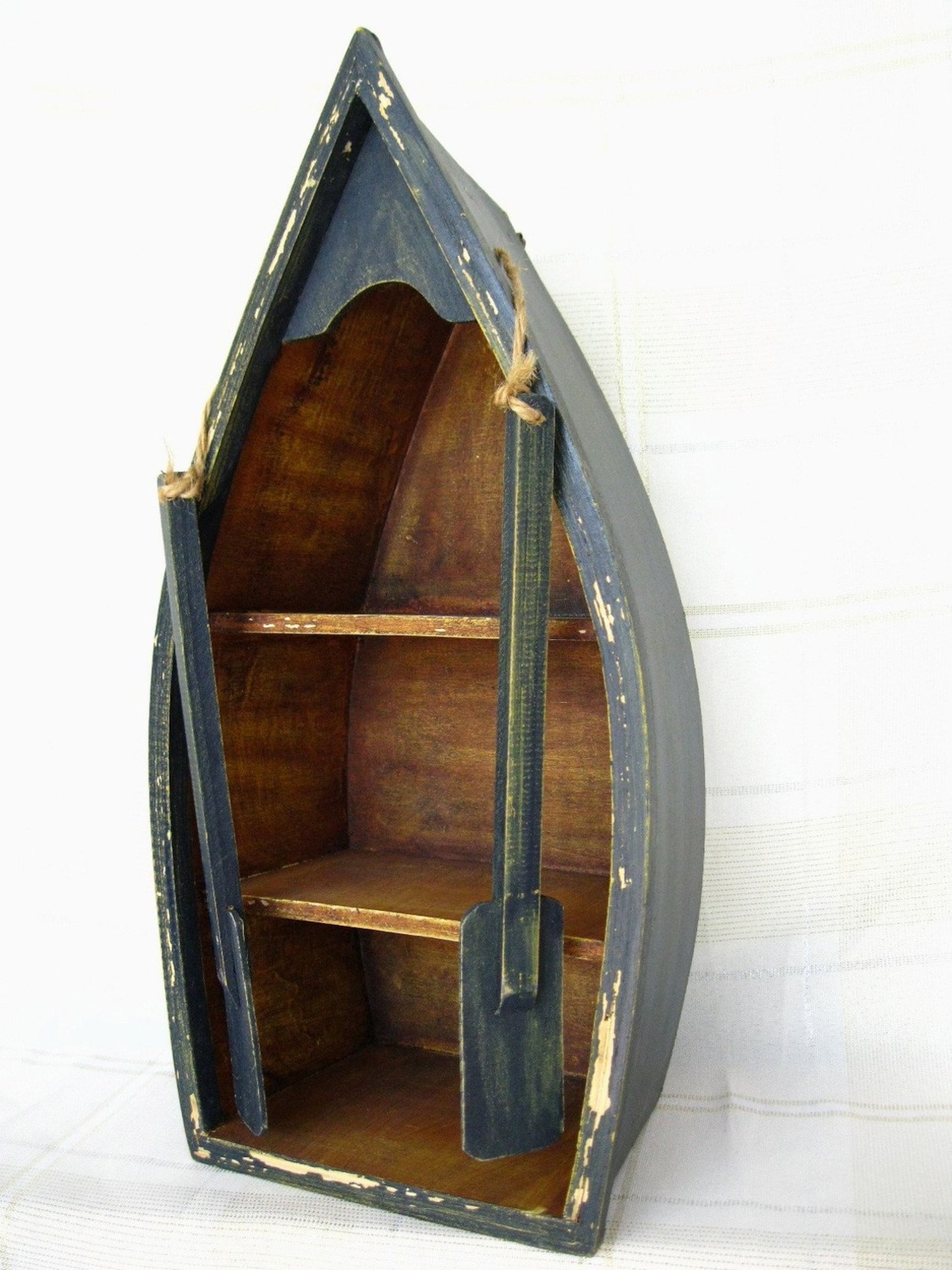 Canoe Shelf Hanging Boat Nautical Decor Small Curio coupon Etsy