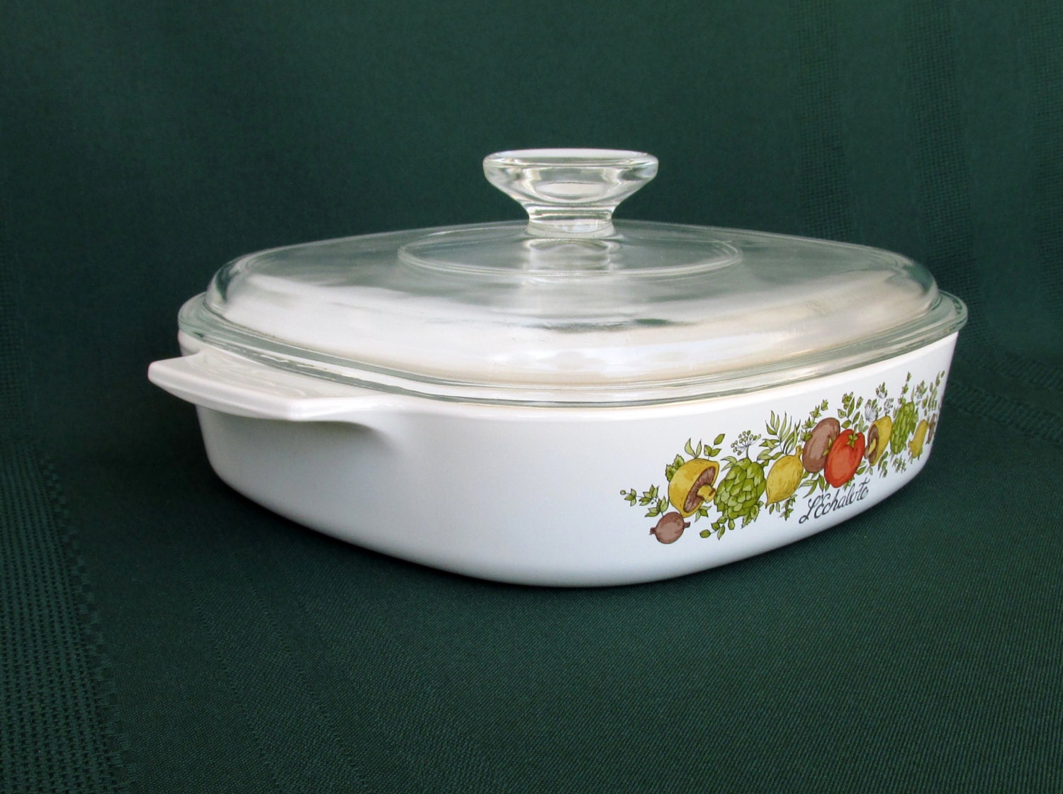 Vintage Corning Ware Spice of Life Casserole Dish with Pyrex Etsy