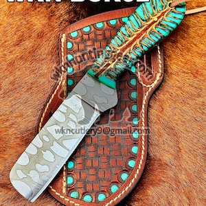 handmade bull cutter knife, high carbon steel knife, hand forge 8" bull cutter knife with belt sheath daily carry best gift for him-father.