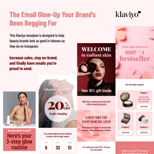Klaviyo Email Templates for Skincare and Beauty Brands