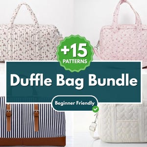 Modello per borsa da viaggio | Modello per cucito | Modello per principianti | Modello per borsa | Modello per borsa grande | Modello per cucito PDF | Modelli per cucito facili