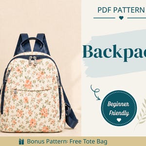 Modello di cucito per zaino | Modello di borsa | Modello per principianti | Modello di zaino facile | Modello di cucito | Modello di cucito PDF | Modello di borsa facile