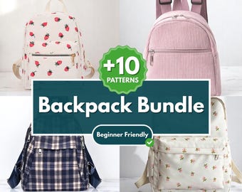 Backpack Pattern | Sewing Pattern | Beginner Pattern | Bag Pattern | Mini Bag Pattern | PDF Sewing Pattern | Easy Sewing Patterns